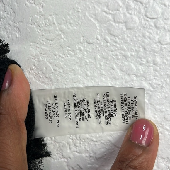 Sioni Mesh Ruffle Short Sleeve Blouse Top Black Size M Chic Whimsigoth Gothic - Picture 6 of 8